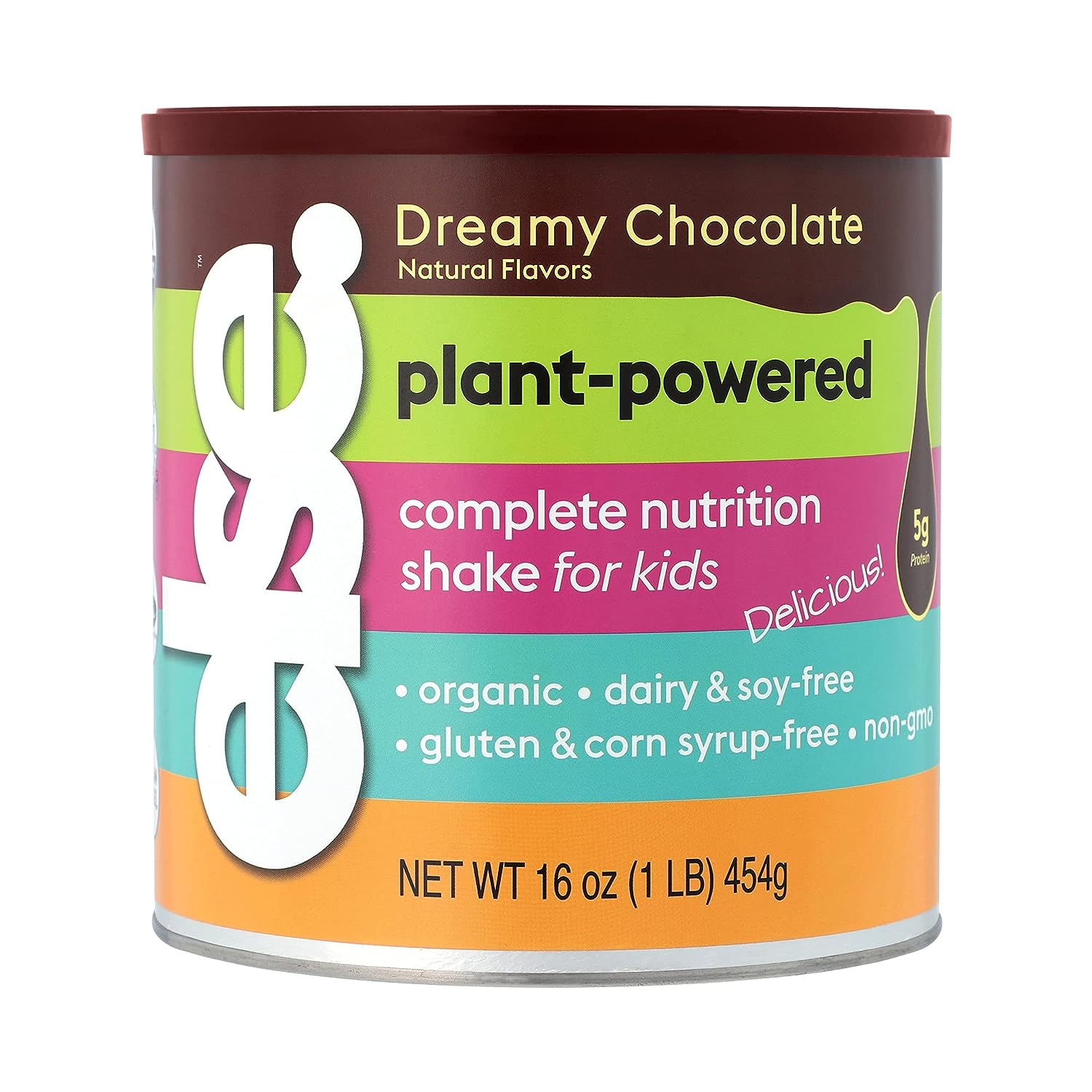 Else Nutrition Kids Organic complete nutrition Shake Powder, Plant-Based, Less Sugar, Clean, Complete Childrens’ Nutritional Drink Mix, Whey-free, Soy-free, Dairy-Free, 16 oz,?Creamy Vanilla - Image 2
